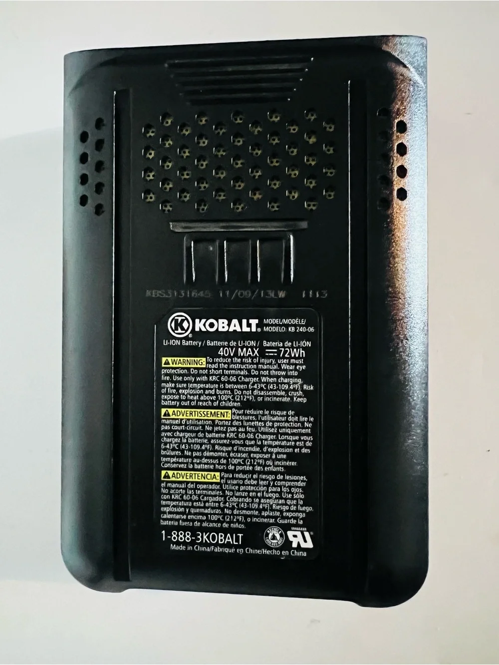 OEM KOBALT 40V Max 2.0Ah Lithium Ion Battery Pack Conditions fully Working
